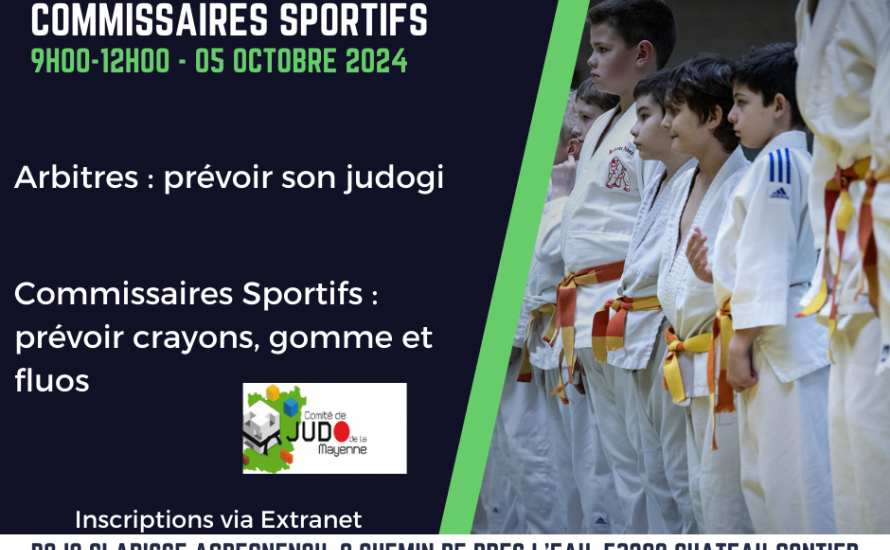 Stage Arbitres / Commissaires Sportifs