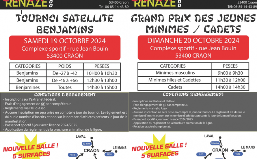 Tournoi Satellite et Grand Prix des Jeunes - Craon